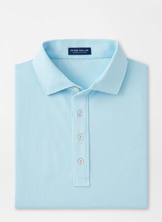 Peter Millar Mens Soul Performance Mesh Polo | Color: Iced Aqua | Size: S Product Image