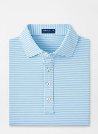 Peter Millar Mens Mood Performance Mesh Polo | Color: Iced Aqua | Size: XL Product Image