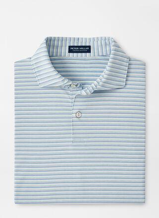 Mens McCraven Stripe Performance Jersey Polo Shirt Product Image