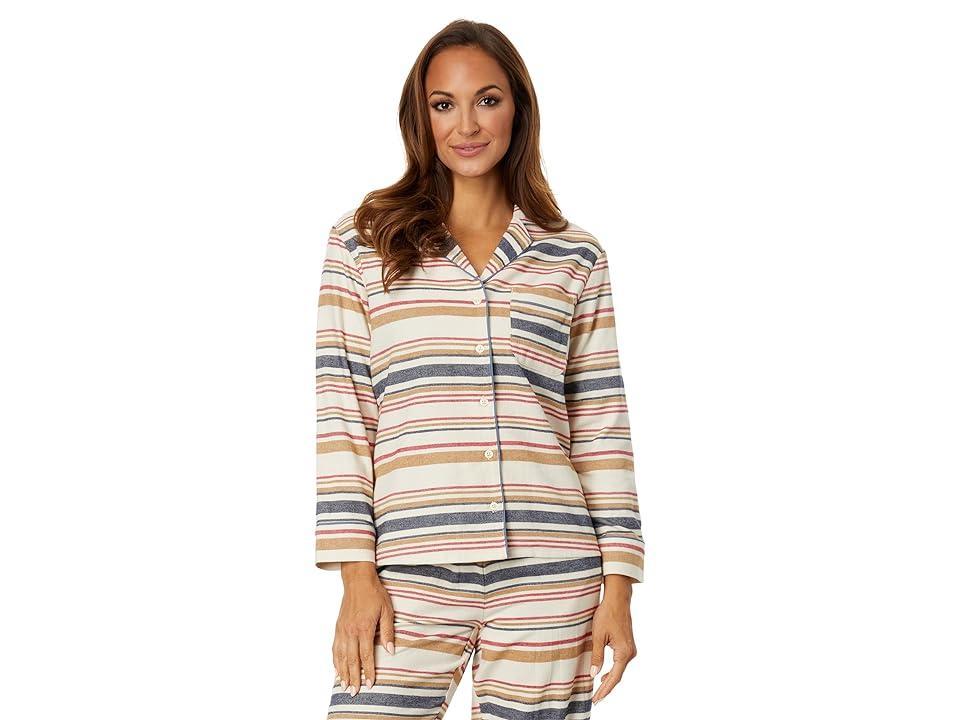 Pendleton Pajama Set (Ivory Scout Stripe) Women's Pajama Sets Product Image