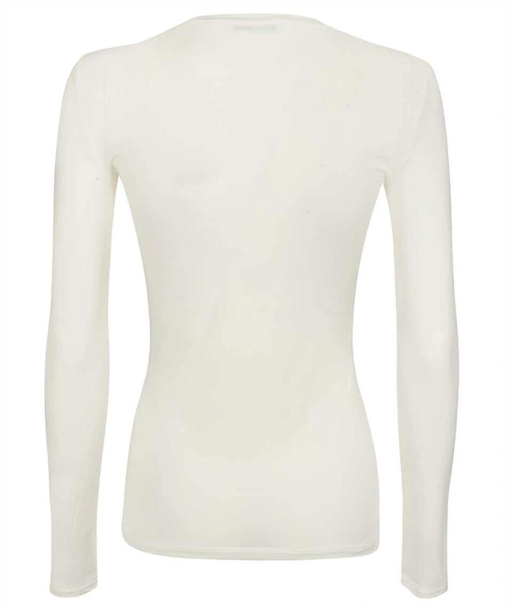 Gazza Long Sleeve Top In White Product Image