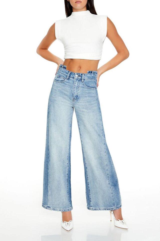 Reworked High-Rise Wide-Leg Jeans | Forever 21 Product Image