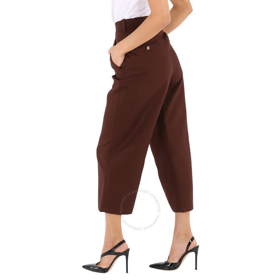 Ladies Brown Alexander Cropped Trousers Product Image