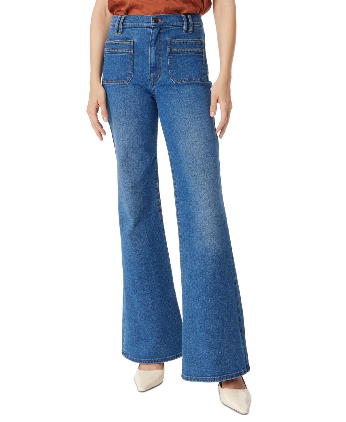 Sam Edelman Womens Flare-Leg Pocket Jeans Product Image