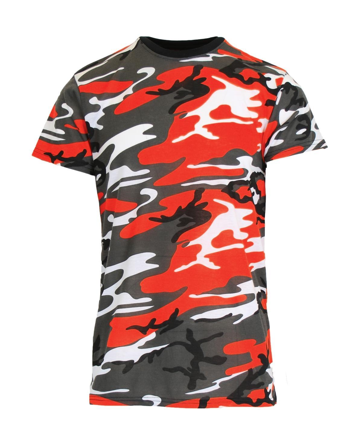 Galaxy By Harvic Mens Camo Printed Short Sleeve Crew Neck T-shirt Product Image