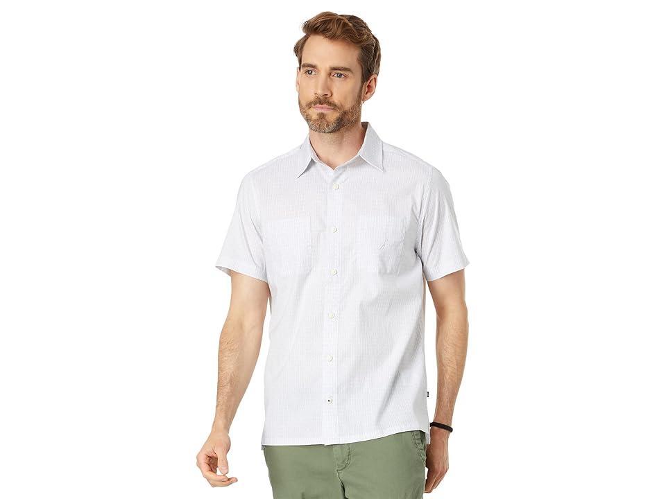 Nautica Sustainably Crafted Printed Short Sleeve Shirt (Grey Violet) Men's Clothing Product Image