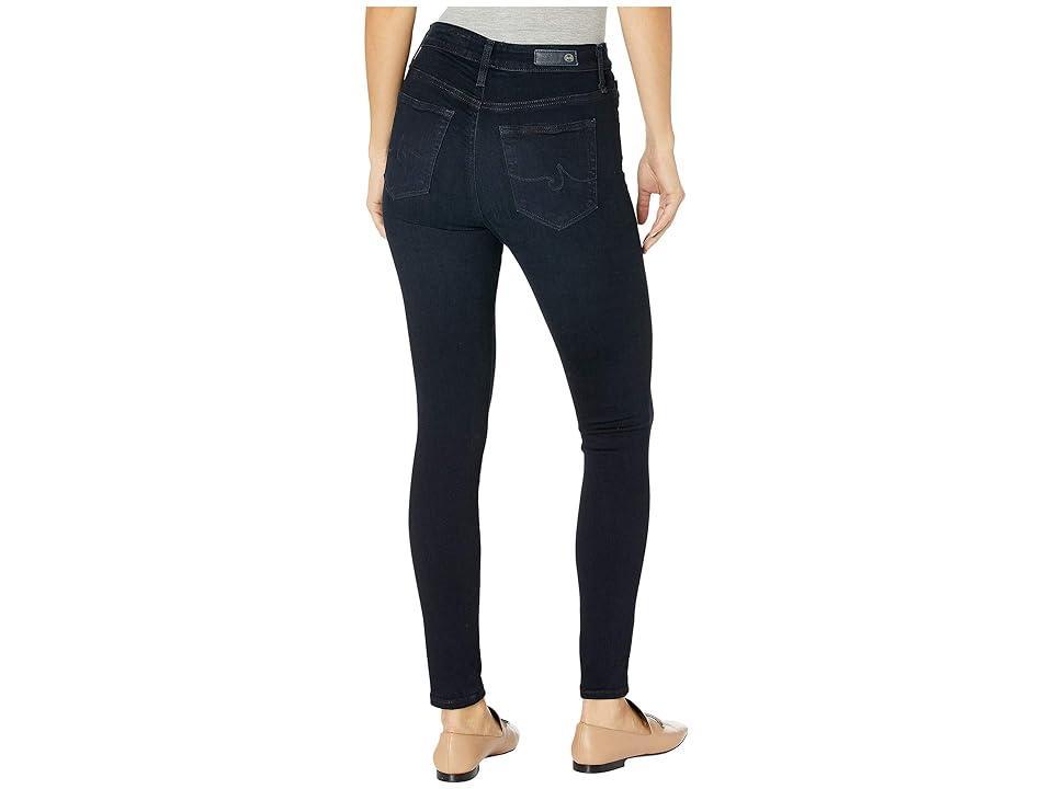 Ag Farrah High Rise Ankle Skinny Jeans in Blue Above Product Image