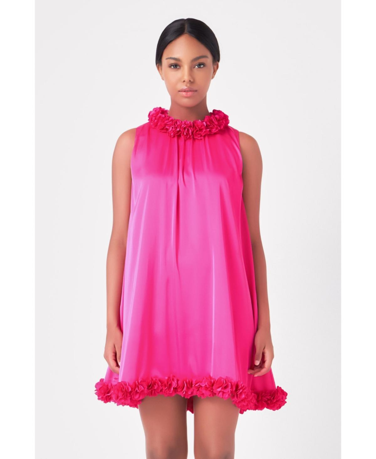 Womens Rosette Mini Dress product image