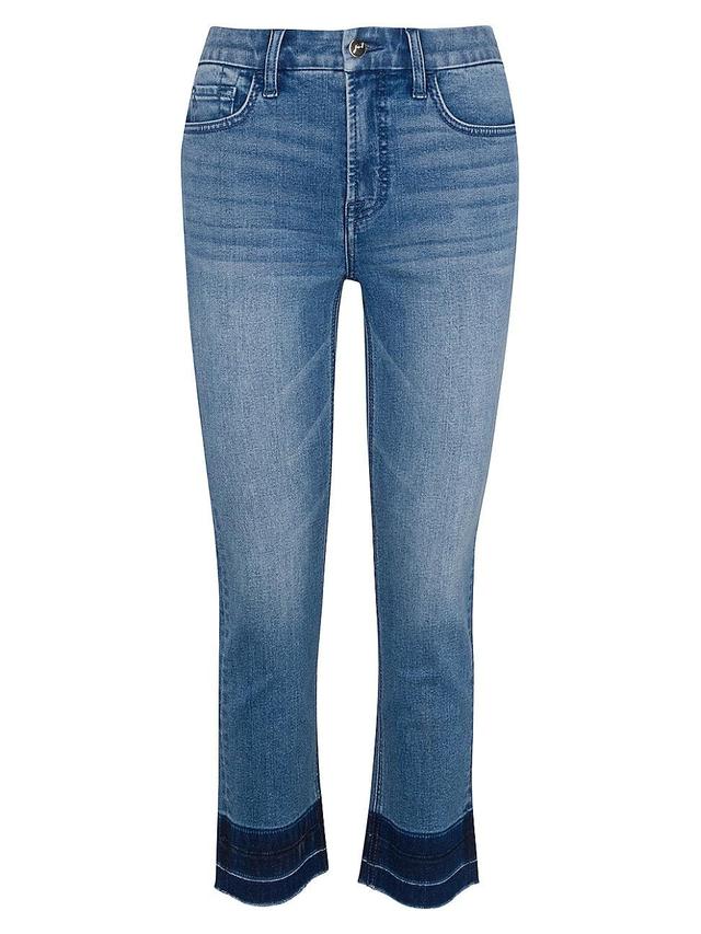 Womens Straight-Leg Ankle-Crop Jeans Product Image