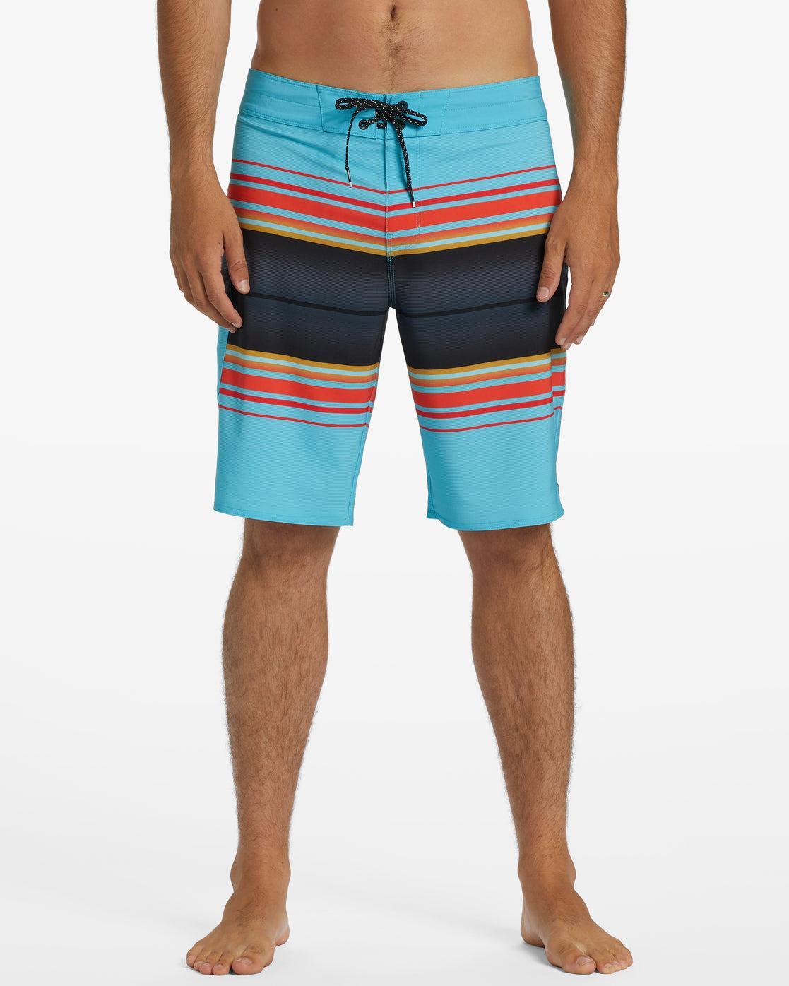 All Day Stripe Pro Performance 20" Boardshorts - Coastal Male Product Image