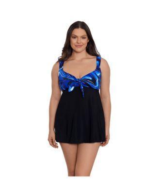 Women's Tie Front Swim Dress Product Image