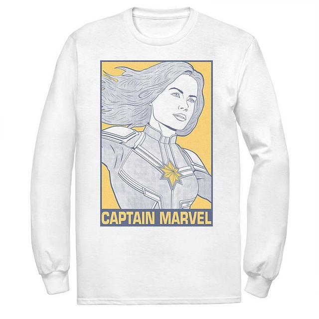 Mens Captain Marvel Pop Art Poster Tee Product Image