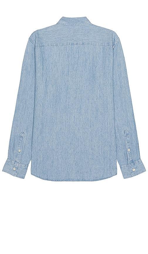 Faherty The Tried And True Chambray Shirt in Blue. Product Image