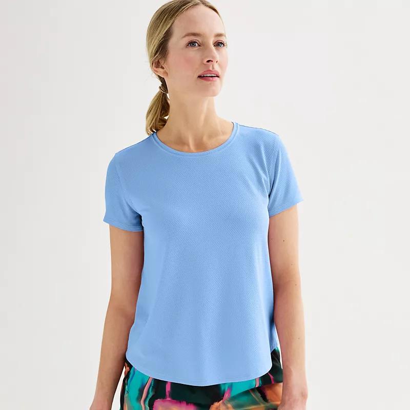 Womens Tek Gear Mesh Short Sleeve Crewneck Top Product Image