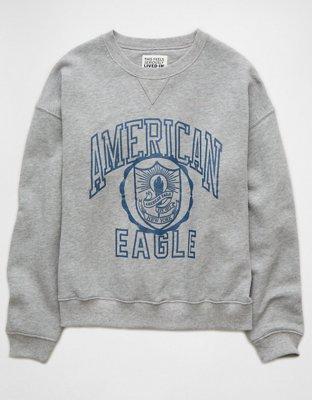 AE Relaxed Graphic Crew Neck Sweatshirt Product Image