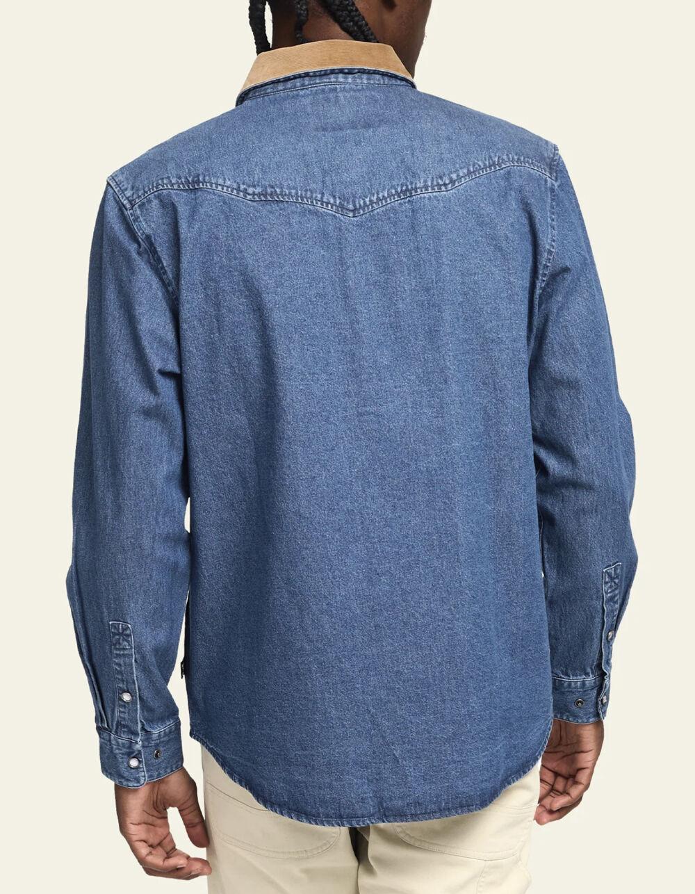 HOWLER BROTHERS Dust Up Mens Long Sleeve Denim Snap Shirt Product Image