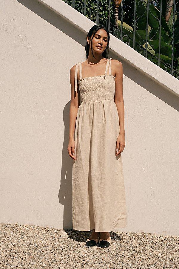 Whimsy and Row Whimsy + Row Sophie Smocked Maxi Dress Womens at Urban Outfitters Product Image