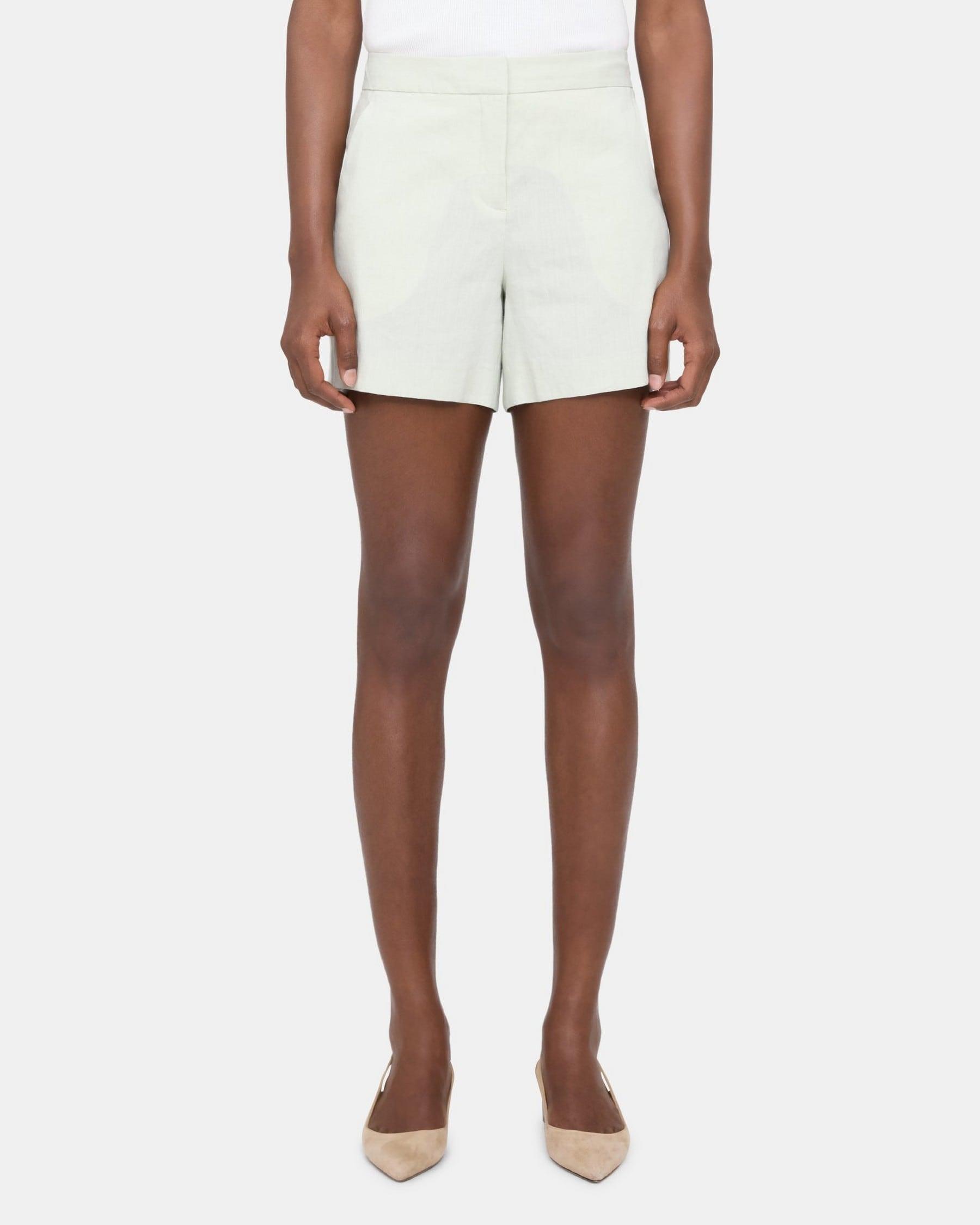 Tailored Short in Linen-Blend Product Image