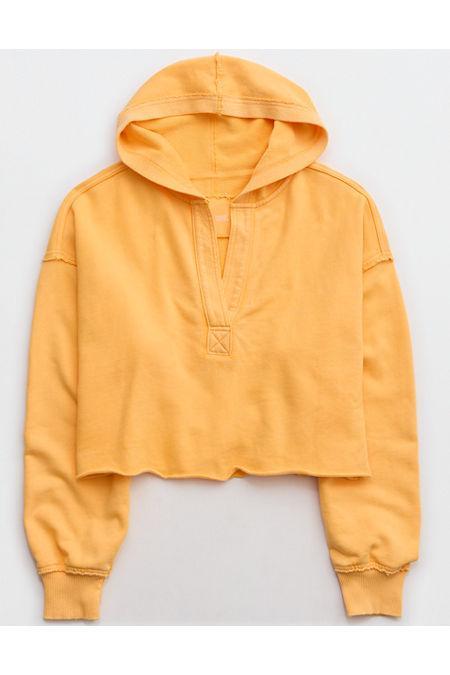 Aerie Cropped Open Neck Hoodie Women's Product Image