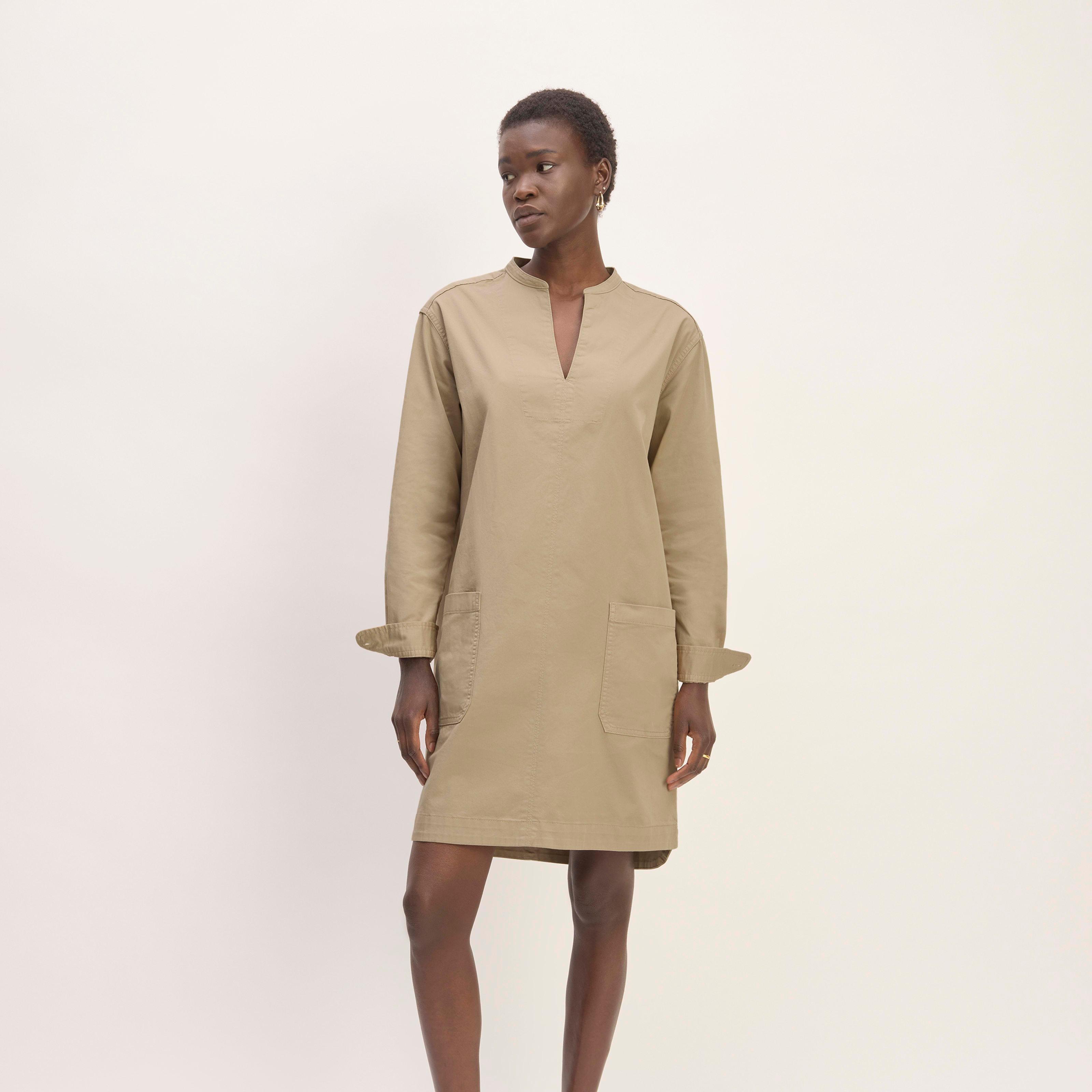 The Long-Sleeve Utility Mini Dress Product Image