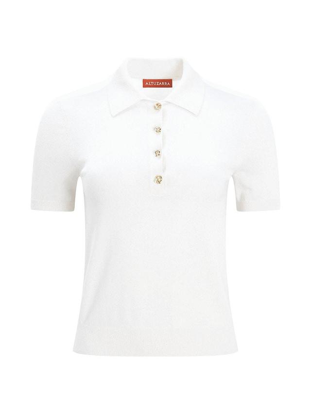 Womens Nemo Wool-Blend Polo Shirt Product Image