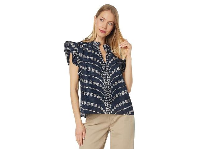 Marie Oliver Merrit Top (Dolphine) Women's Clothing Product Image