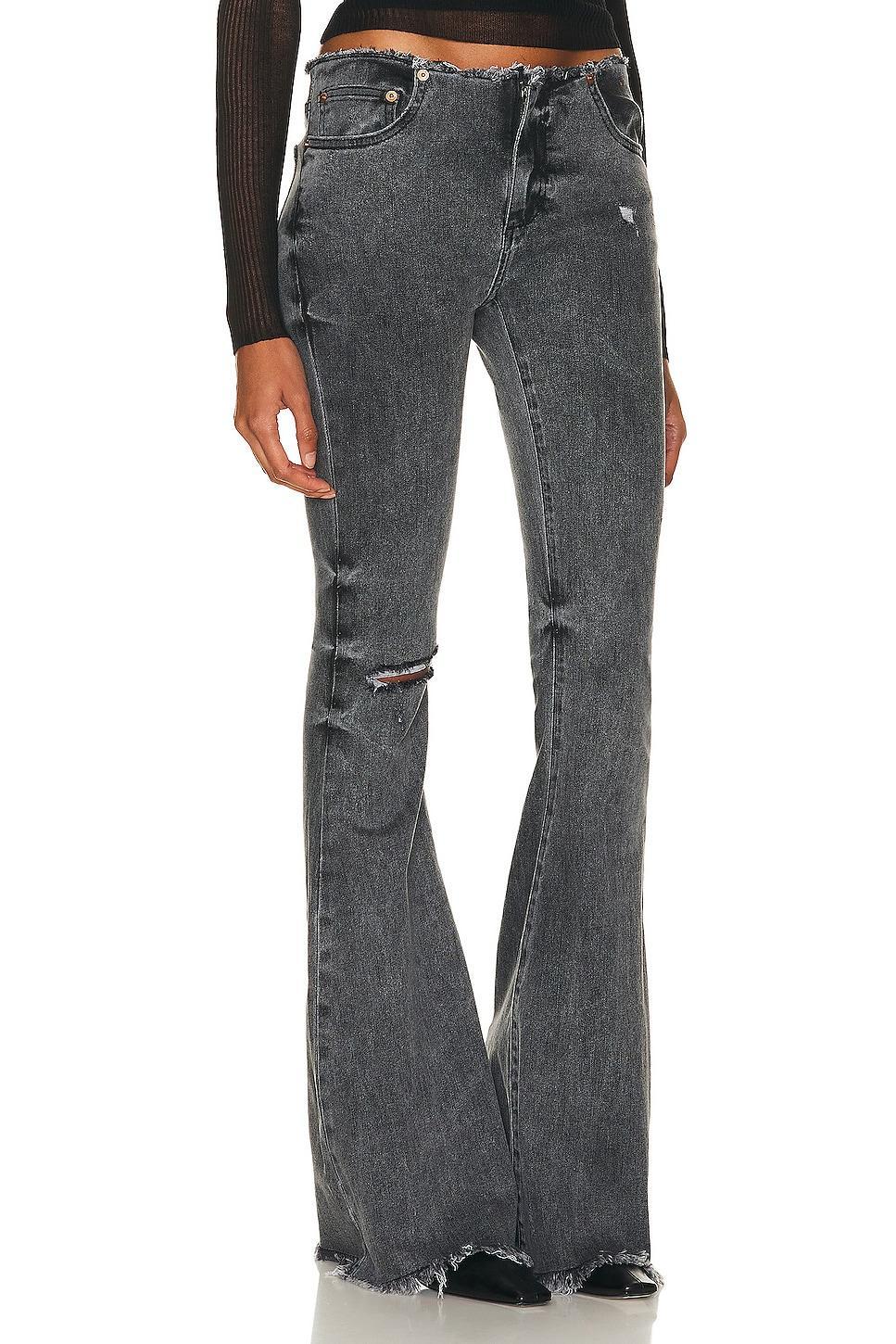 SER.O.YA Izzi Low Rise Jean in Charcoal. Size 28, 30, 31. Product Image