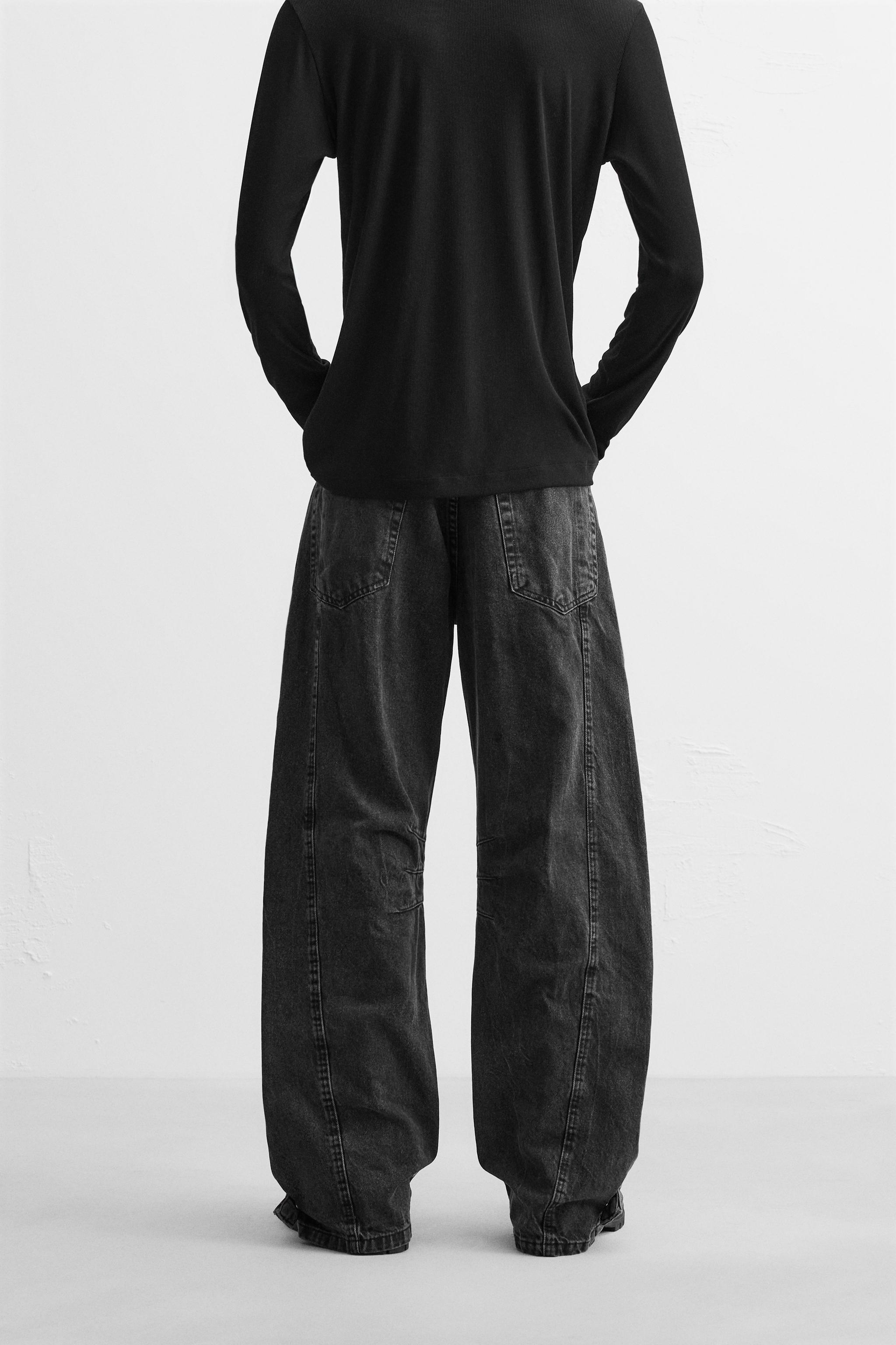 POCKET DENIM CARGO PANTS Product Image