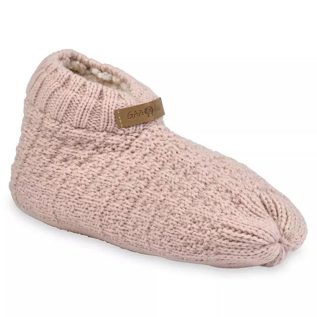 Womens GaaHuu Textured Knit Bootie Slippers Product Image