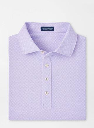 Peter Millar Mens Beelman Performance Jersey Polo | Color: Misty Rose | Size: S Product Image