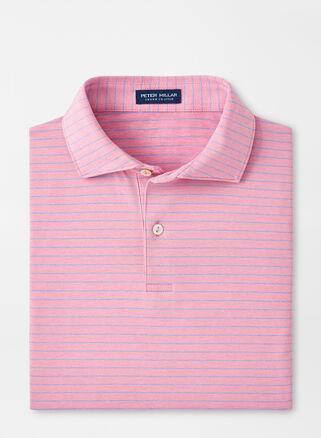 Peter Millar Mens Duet Performance Jersey Polo | Color: Spring Blossom | Size: L Product Image