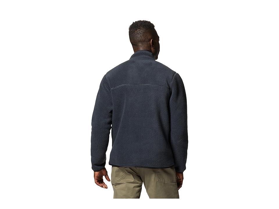 Mountain Hardwear Hicamp Fleece Pullover (Dark Storm) Men's Clothing Product Image