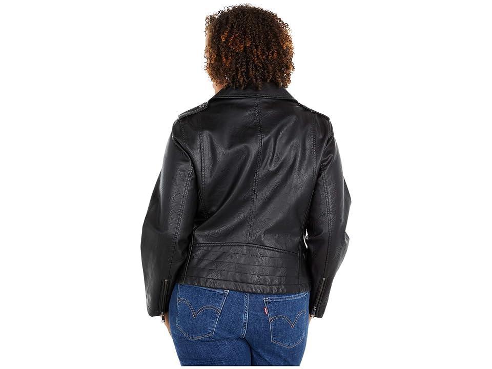 Levis Plus Size Trendy Faux Leather Moto Jacket Product Image