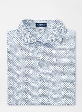 Peter Millar Mens Staccato Performance Jersey Polo | Color: White | Size: S Product Image