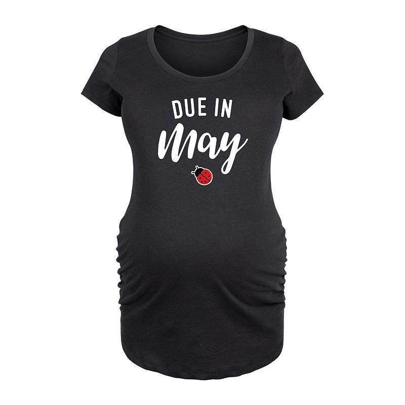 Maternity Due in May Graphic Tee, Girls Product Image