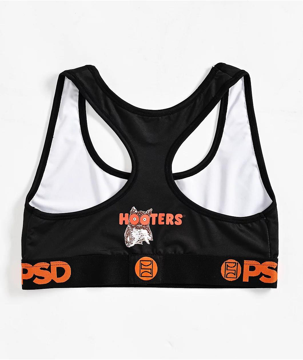 PSD x Hooters Uniform Black Sports Bra Product Image