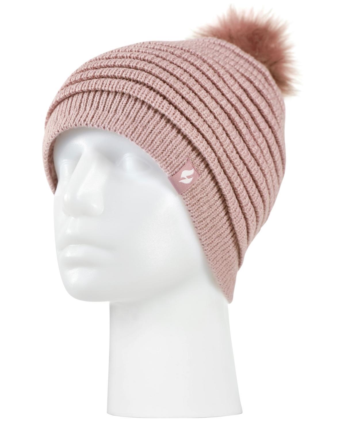 Heat Holders Womens Cannes Ribbed Pom-Pom Hat Product Image