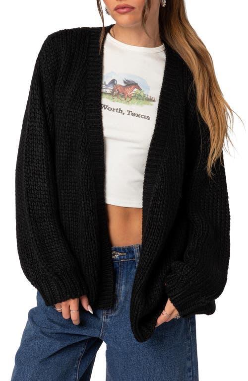 Edikted Anina Oversized Knit Cardigan Product Image