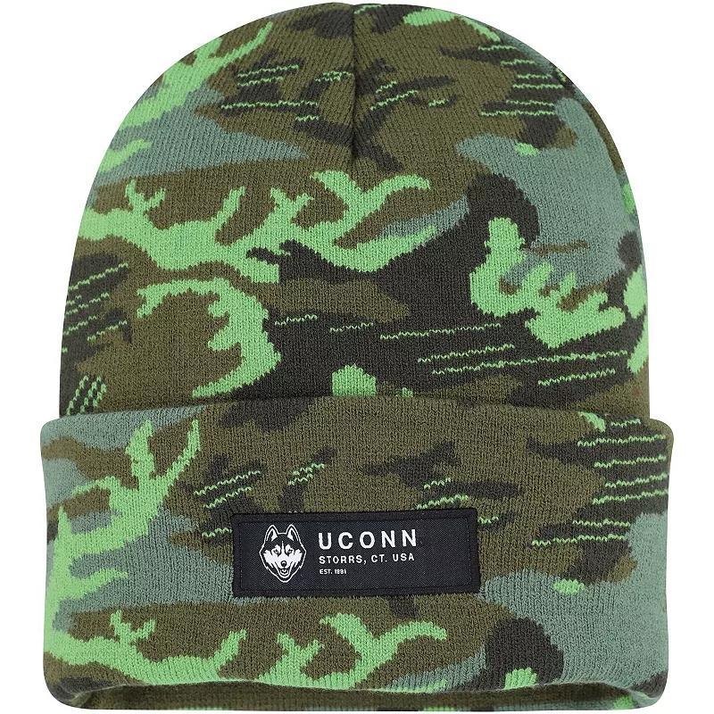 Mens Nike Camo UConn Huskies Veterans Day Cuffed Knit Hat Product Image