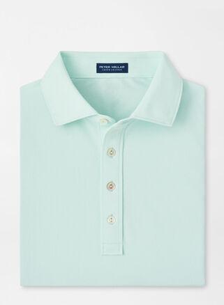 Peter Millar Mens Soul Performance Mesh Polo | Color: Capri Breeze | Size: XL Product Image