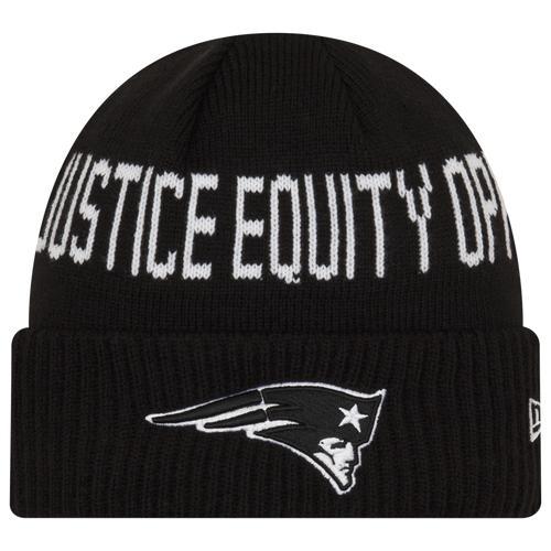 Mens New Era New England Patriots Team Social Justice Cuffed Knit Hat Product Image