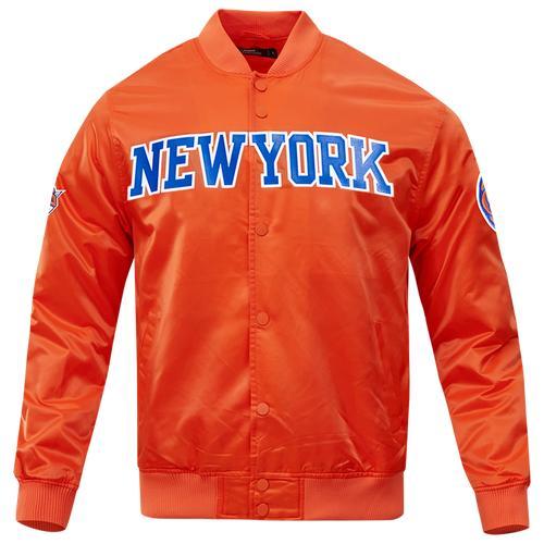 Pro Standard Mens Pro Standard Knicks Big Logo Satin Jacket - Mens Product Image