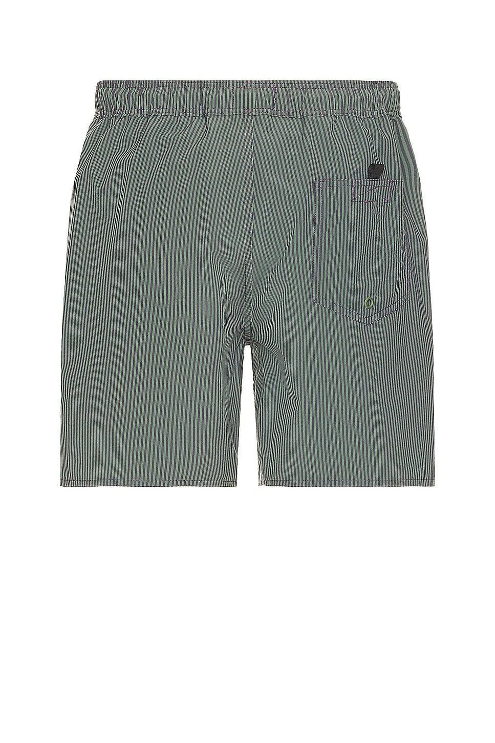 SATURDAYS NYC Timothy Seersucker Swim Short Green. (also in ). Product Image