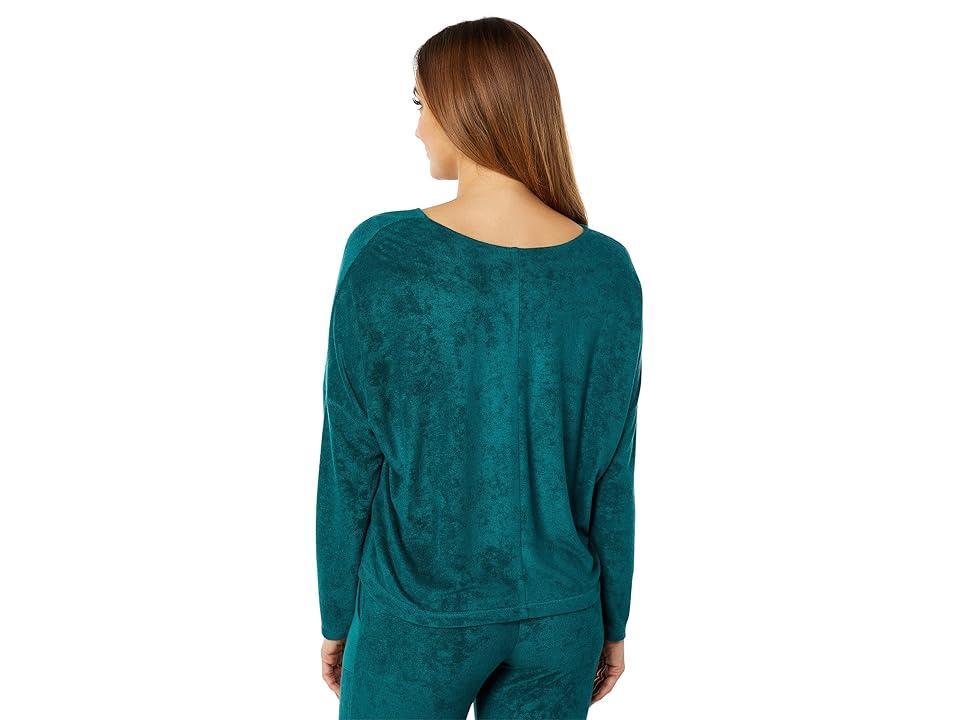 Honeydew Intimates Just Chillin Terry Cloth Sweatshirt (Spruce) Women's Pajama Product Image