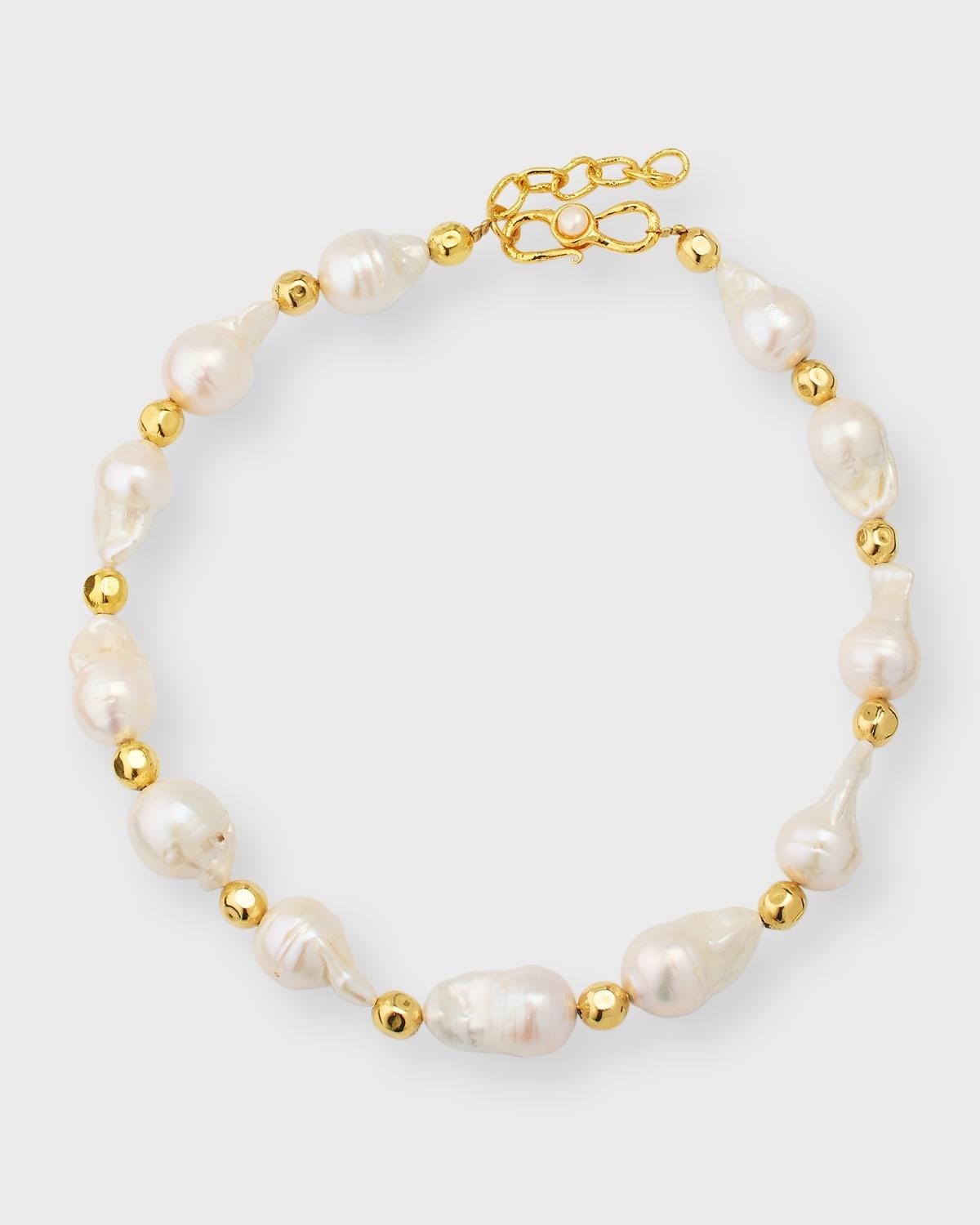 Womens Grace 22K-Gold-Plated & Cultured Freshwater Pearl Necklace Product Image