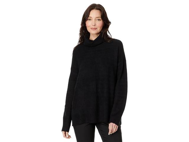 Vince Camuto Long Sleeve Extend Shoulder Centerfront Seam Mock (Rich ) Women's Clothing Product Image