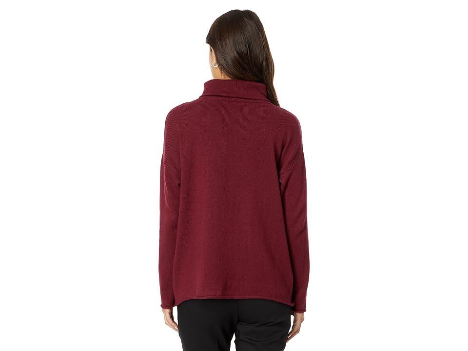 Eileen Fisher Petite Turtle Neck Tunic (Roseberry) Women's Sweater Product Image