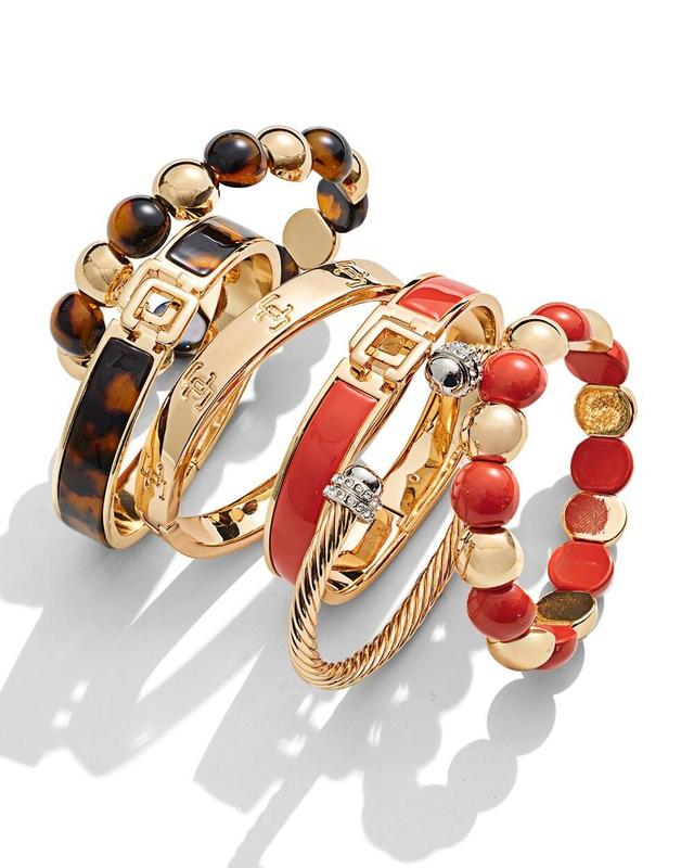 Chico's Click Orange Bangle Bracelet Product Image