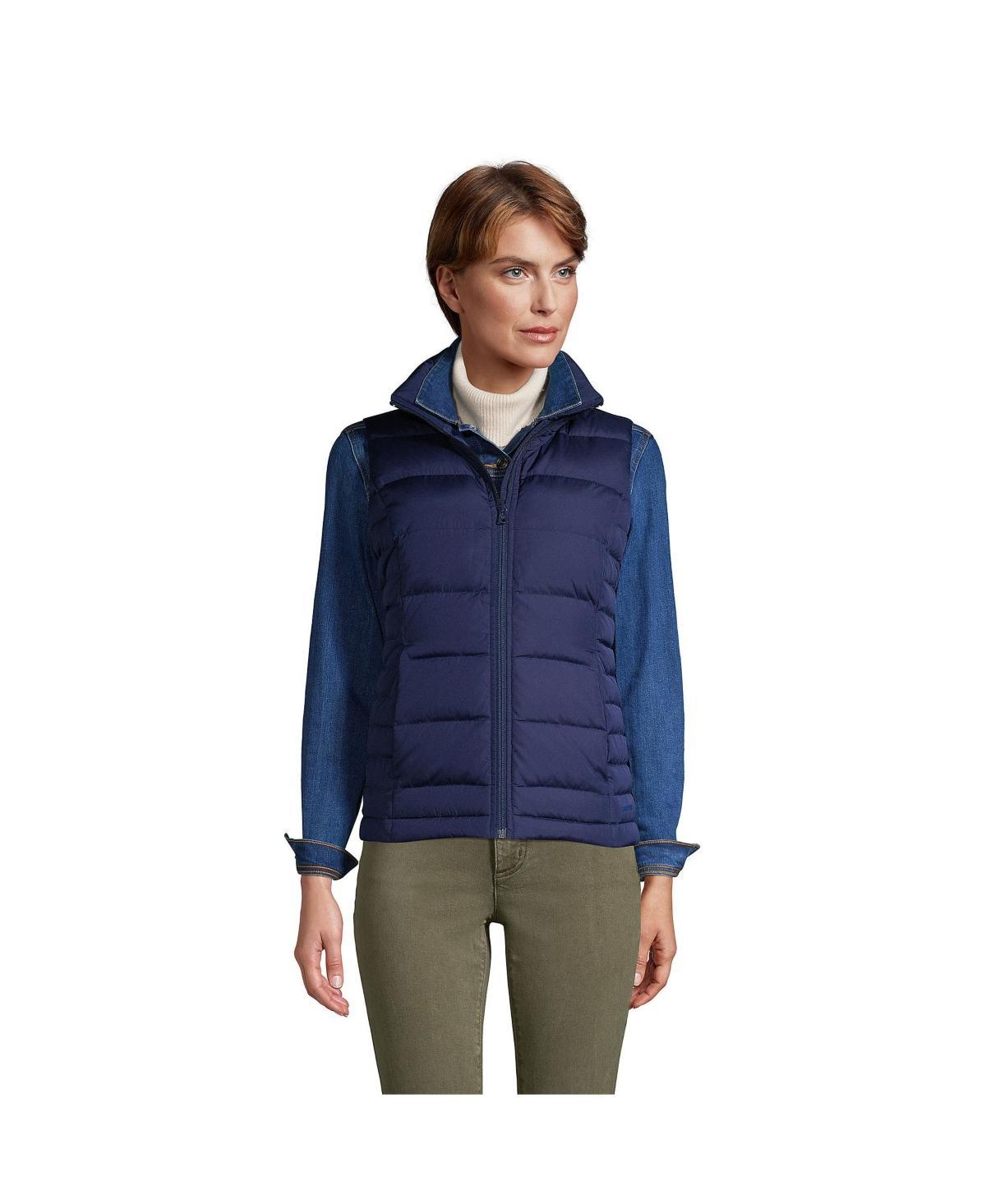 Womens Lands End Down Puffer Vest Product Image