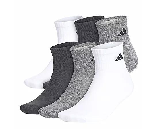 Adidas Men's Athletic Cushioned Quarter Socks 6 Pairs Product Image